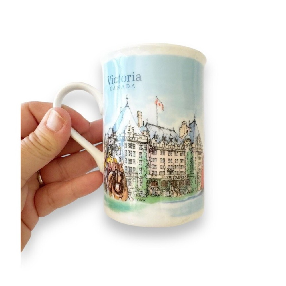 Victoria British Columbia Canada Coffee Cup Mug Bone China Souvenir Parliament